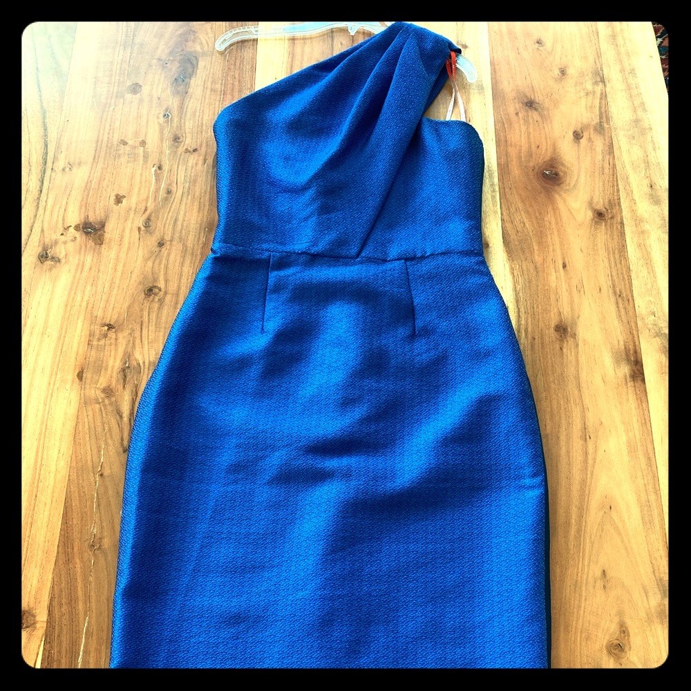 One shoulder midi dress